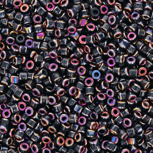 Czech Glass Matubo, 10/0 Seed Bead, Jet Full Sliperit (2.5 Inch Tube)