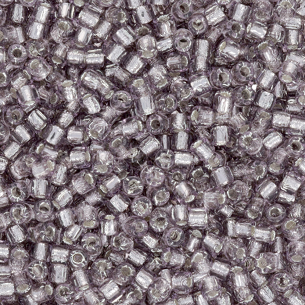 Czech Glass Matubo, 10/0 Seed Bead, Lt Amethyst Silver Lined (2.5 Inch Tube)