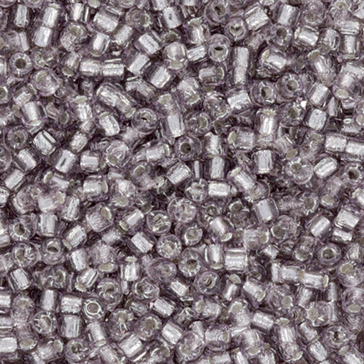 Czech Glass Matubo, 10/0 Seed Bead, Lt Amethyst Silver Lined (2.5 Inch Tube)