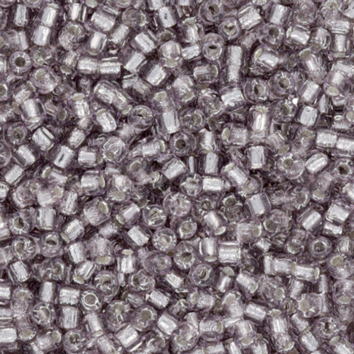 Czech Glass Matubo, 10/0 Seed Bead, Lt Amethyst Silver Lined (2.5 Inch Tube)
