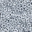 Czech Glass Matubo, 2/0 Seed Bead, Ionic White/Jet (5.5 Inch Tube)