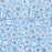 Czech Glass Matubo, 2/0 Seed Bead, Ionic White/Blue (5.5 Inch Tube)
