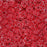 Czech Glass Matubo, 2/0 Seed Bead, Ionic Red/White (5.5 Inch Tube)
