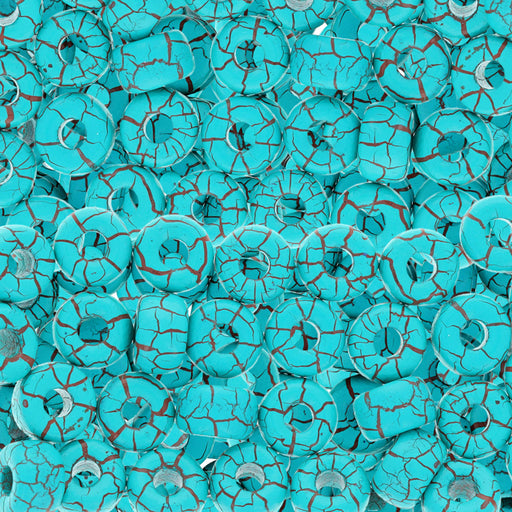 Czech Glass Matubo, 2/0 Seed Bead, Ionic Turquoise Green/Brown (5.5 Inch Tube)