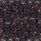 Czech Glass Matubo, 2/0 Seed Bead, Ionic Jet/Orange (5.5 Inch Tube)