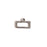 Open Back Pendant, Mini Hammered Rectangle 18x12.3mm, Antiqued Silver, by Nunn Design (1 Piece)