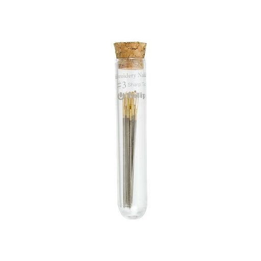 Tulip Embroidery Needles, Size #3 Sharp Tip 44.5x0.9mm (Pack of 8)