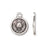 Charm, Thistle 14.5x18mm, Antiqued Silver Plated, by TierraCast (1 Piece)