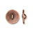 Button, Thistle 14.5mm, Antiqued Copper Plated, by TierraCast (1 Piece)