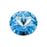 PRESTIGE Crystal, #1122 Rivoli 14mm, Aquamarine (1 Piece)