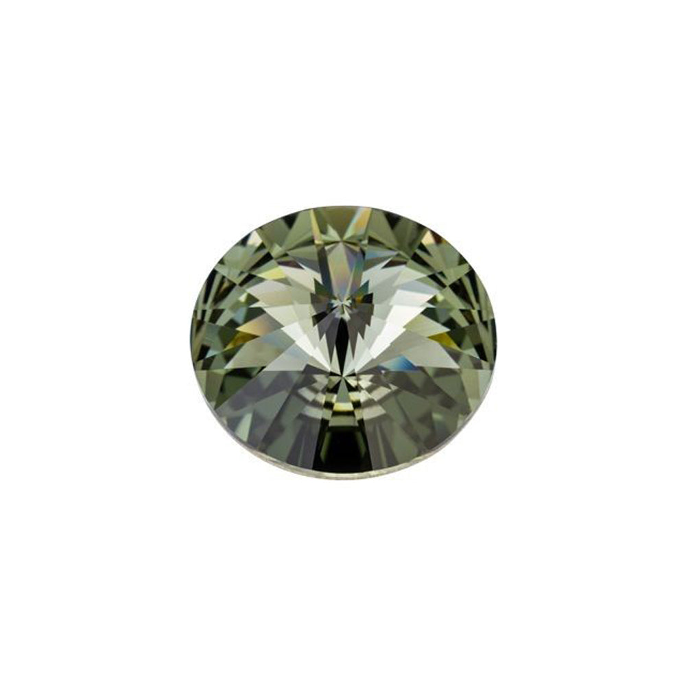 PRESTIGE Crystal, #1122 Rivoli 12mm, Black Diamond (1 Piece)
