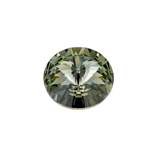 PRESTIGE Crystal, #1122 Rivoli 12mm, Black Diamond (1 Piece)