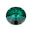 PRESTIGE Crystal, #1122 Rivoli 14mm, Emerald (1 Piece)