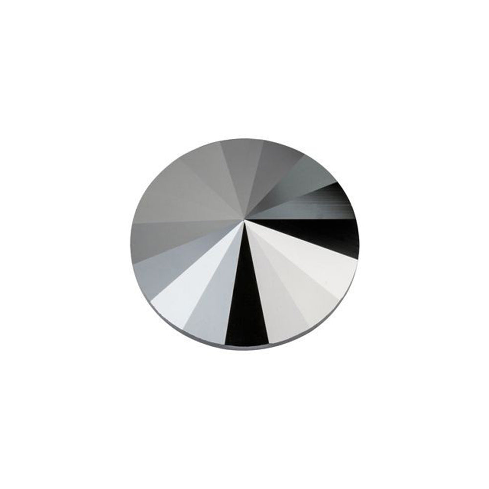 PRESTIGE Crystal, #1122 Rivoli 12mm, Jet Hematite (1 Piece)