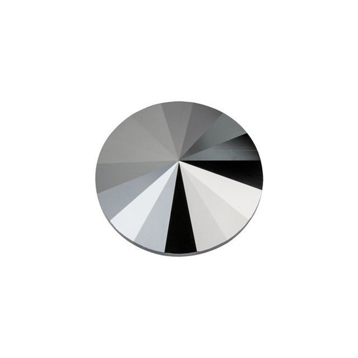 PRESTIGE Crystal, #1122 Rivoli 12mm, Jet Hematite (1 Piece)