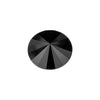 PRESTIGE Crystal, #1122 Swarovski Rivoli 12mm, Jet (1 Piece)