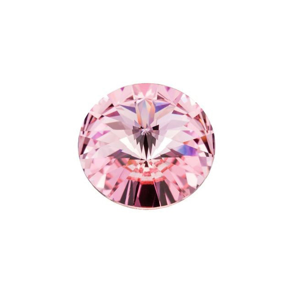 PRESTIGE Crystal, #1122 Rivoli 12mm, Light Rose (1 Piece)