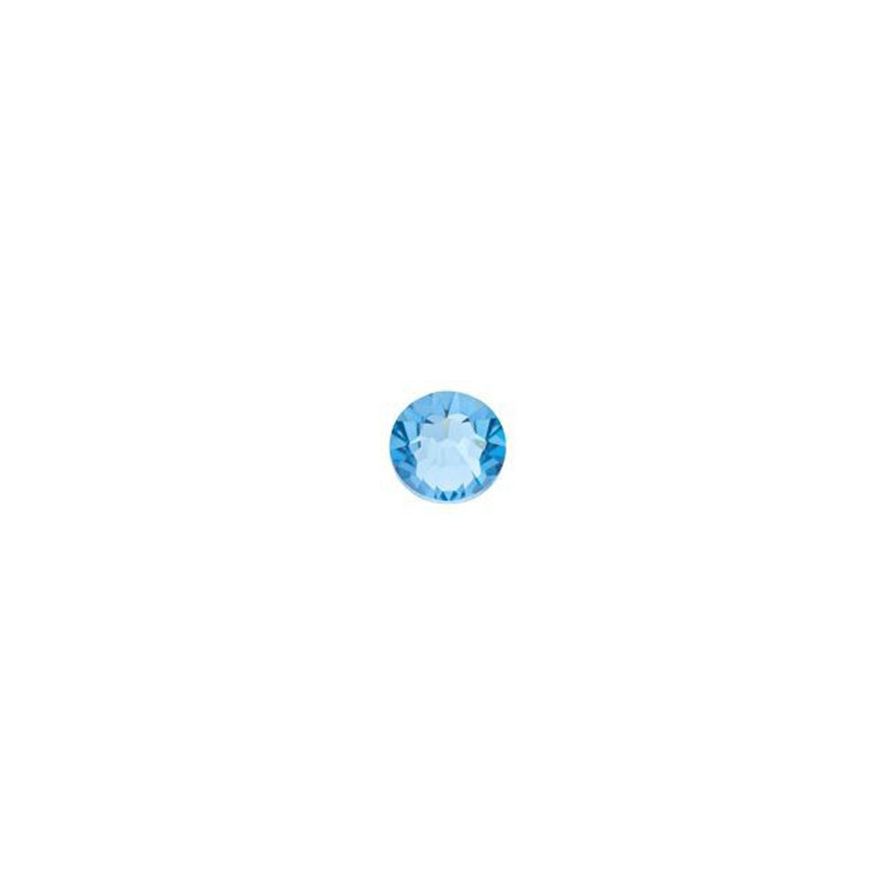 PRESTIGE Crystal, #2058 Round Flatback Rhinestone SS9, Aquamarine (1 Piece)