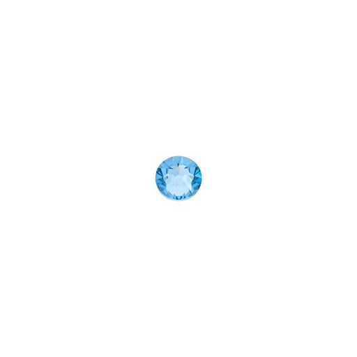 PRESTIGE Crystal, #2058 Round Flatback Rhinestone SS9, Aquamarine (1 Piece)