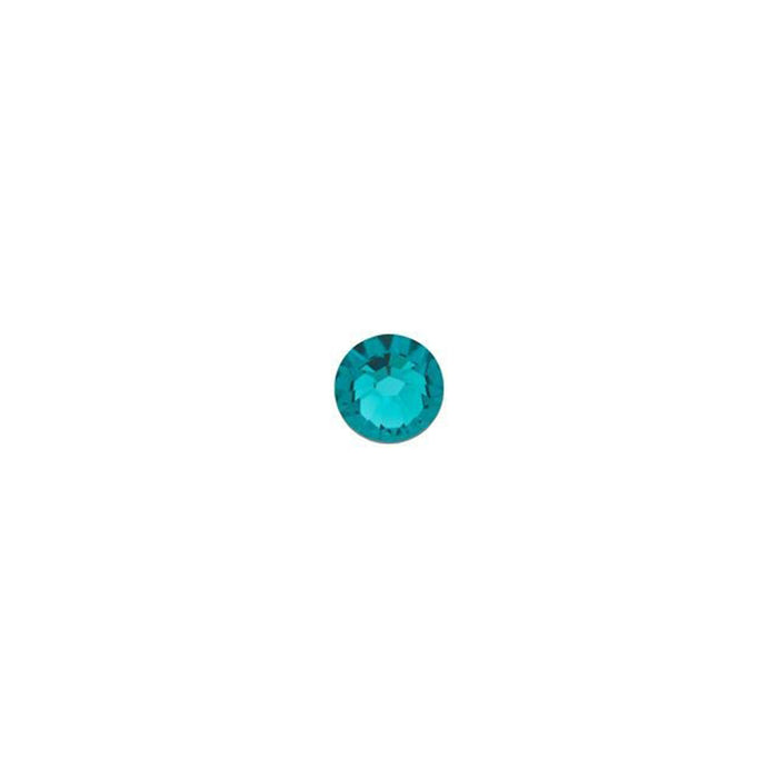 PRESTIGE Crystal, #2058 Round Flatback Rhinestone SS9, Blue Zircon (1 Piece)