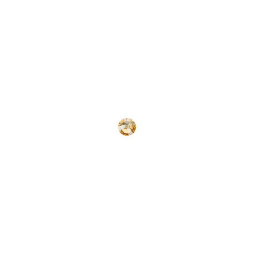 PRESTIGE Crystal, #2058 Round Flatback Rhinestone SS5, Crystal Golden Shadow (1 Piece)