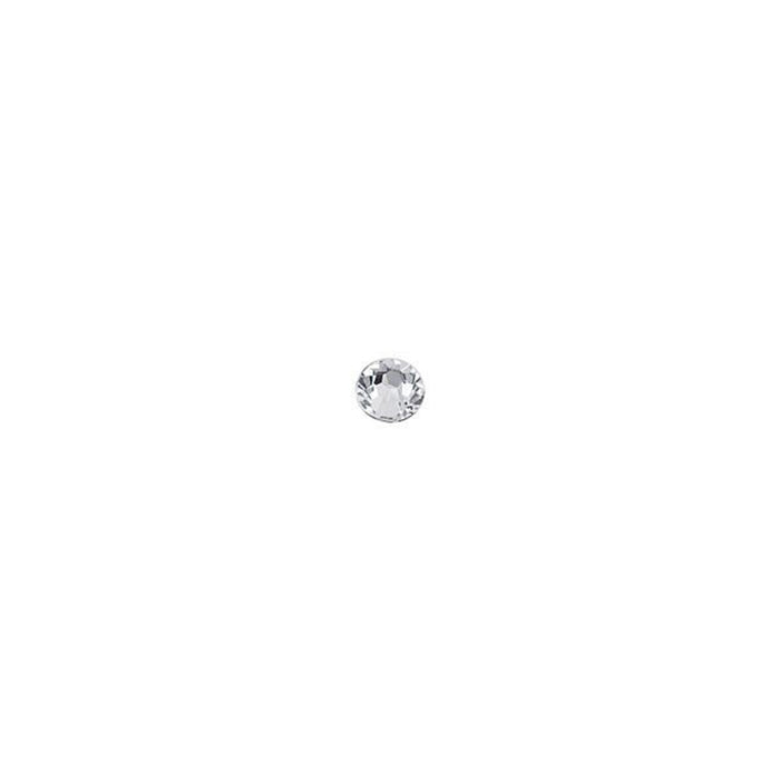 PRESTIGE Crystal, #2058 Round Flatback Rhinestone SS6, Crystal (1 Piece)