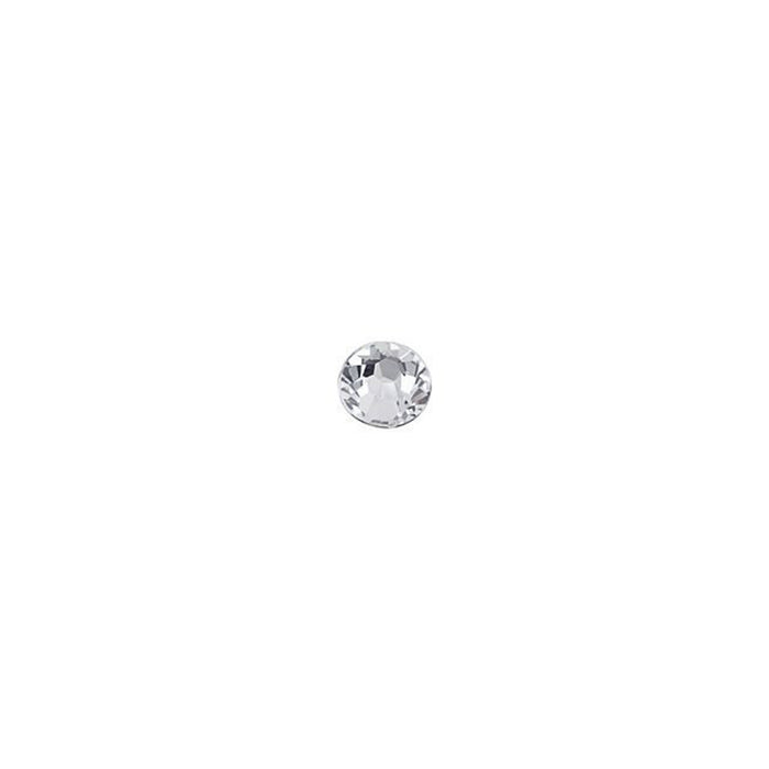 PRESTIGE Crystal, #2058 Round Flatback Rhinestone SS8, Crystal (1 Piece)