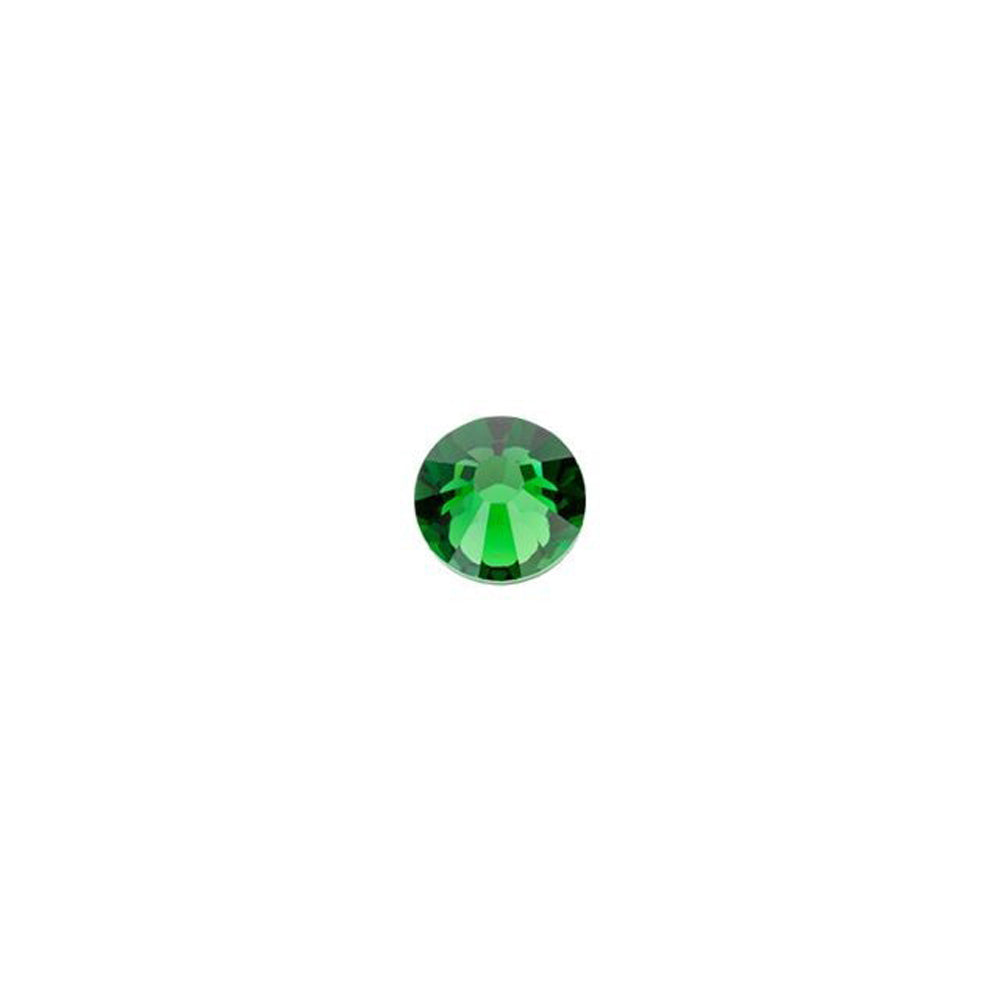 PRESTIGE Crystal, #2058 Swarovski Round Flatback Rhinestone SS12, Dark Moss Green (1 Piece)