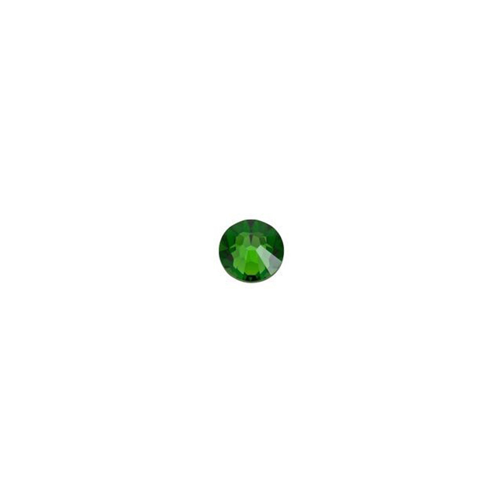 PRESTIGE Crystal, #2058 Round Flatback Rhinestone SS9, Fern Green (1 Piece)