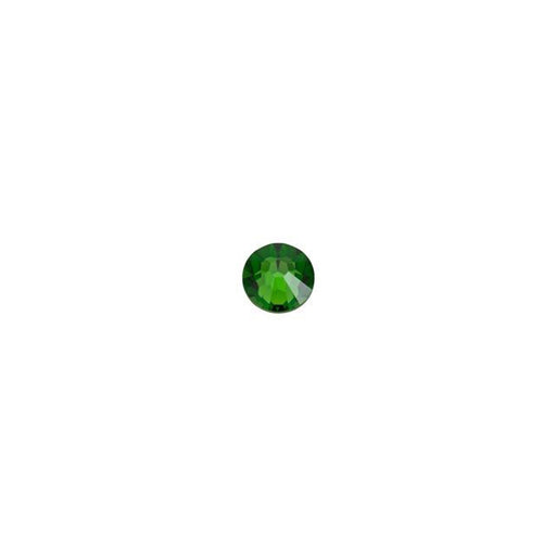 PRESTIGE Crystal, #2058 Round Flatback Rhinestone SS9, Fern Green (1 Piece)