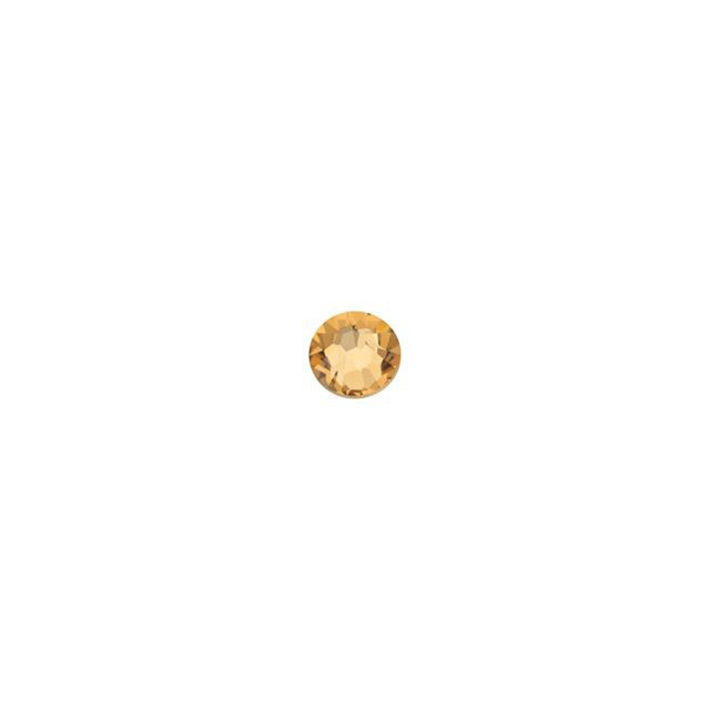 PRESTIGE Crystal, #2058 Round Flatback Rhinestone SS9, Light Colorado Topaz (1 Piece)