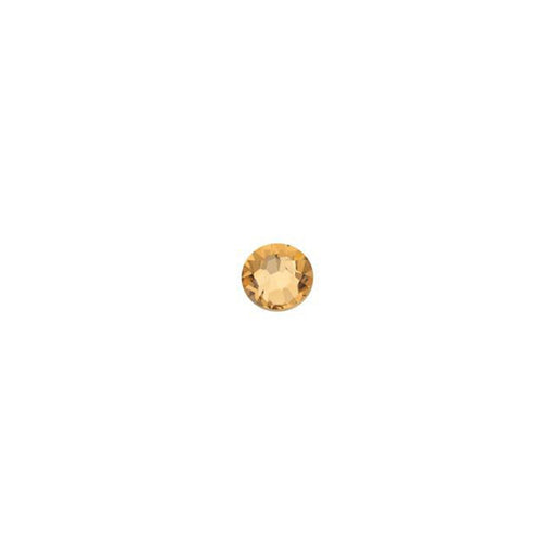 PRESTIGE Crystal, #2058 Round Flatback Rhinestone SS9, Light Colorado Topaz (1 Piece)