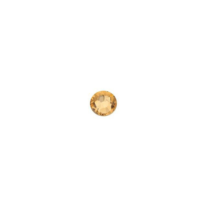 PRESTIGE Crystal, #2058 Round Flatback Rhinestone SS9, Light Colorado Topaz (1 Piece)