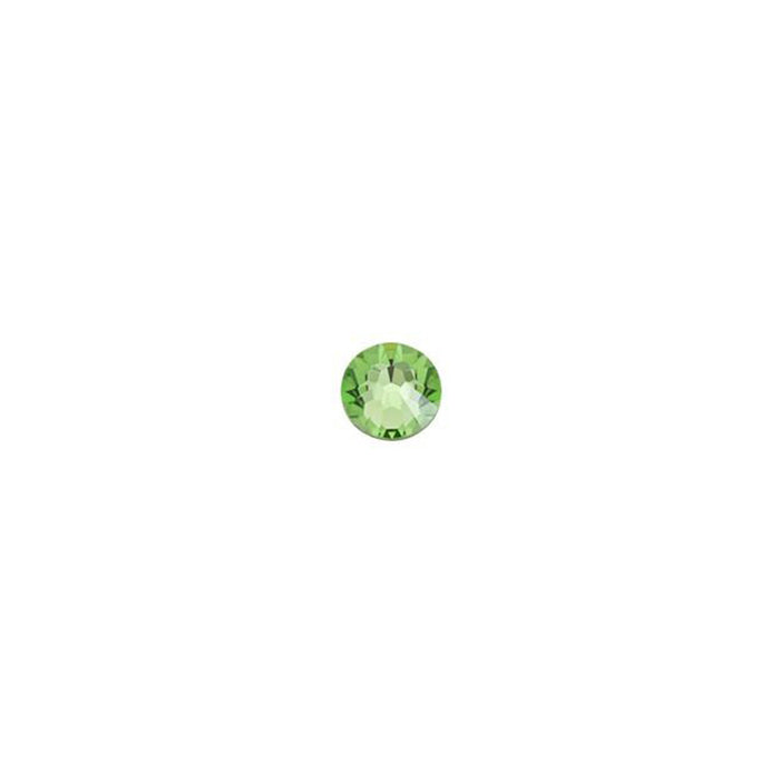 PRESTIGE Crystal, #2058 Round Flatback Rhinestone SS9, Peridot (1 Piece)