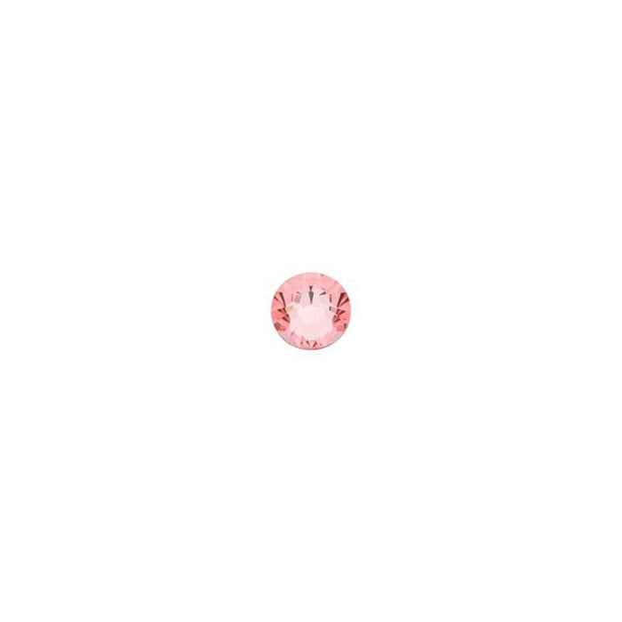 PRESTIGE Crystal, #2058 Round Flatback Rhinestone SS9, Peach (1 Piece)