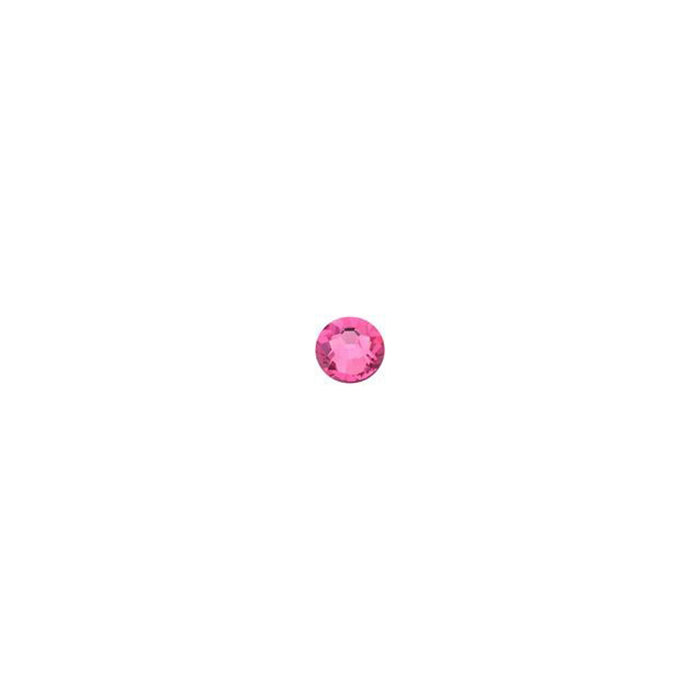 PRESTIGE Crystal, #2058 Round Flatback Rhinestone SS7, Rose (1 Piece)