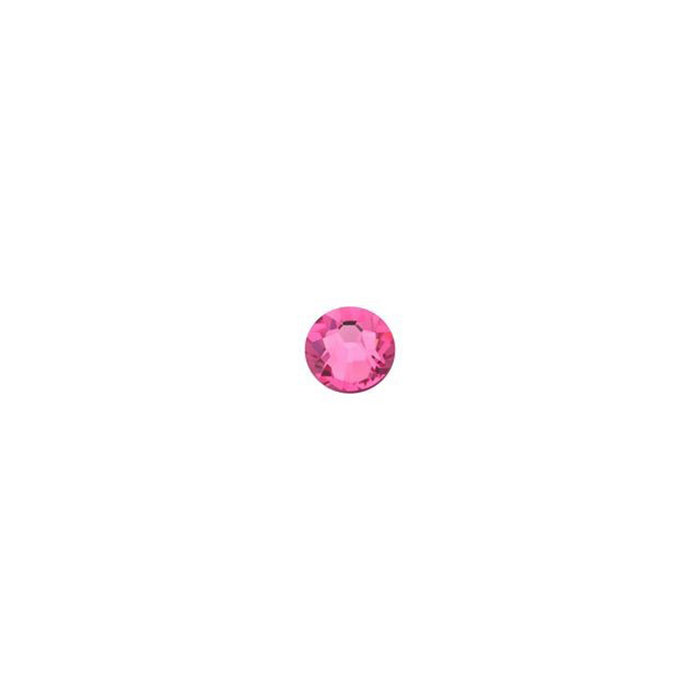 PRESTIGE Crystal, #2058 Round Flatback Rhinestone SS9, Rose (1 Piece)