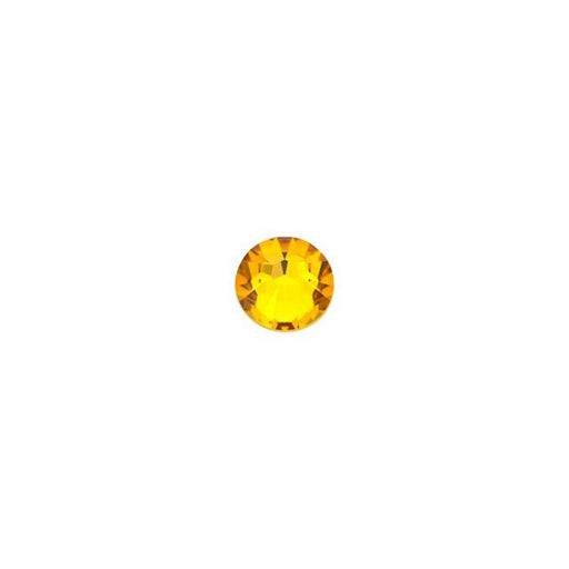PRESTIGE Crystal, #2058 Round Flatback Rhinestone SS12, Sunflower (1 Piece)