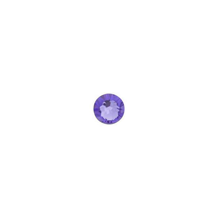 PRESTIGE Crystal, #2058 Round Flatback Rhinestone SS9, Tanzanite (1 Piece)