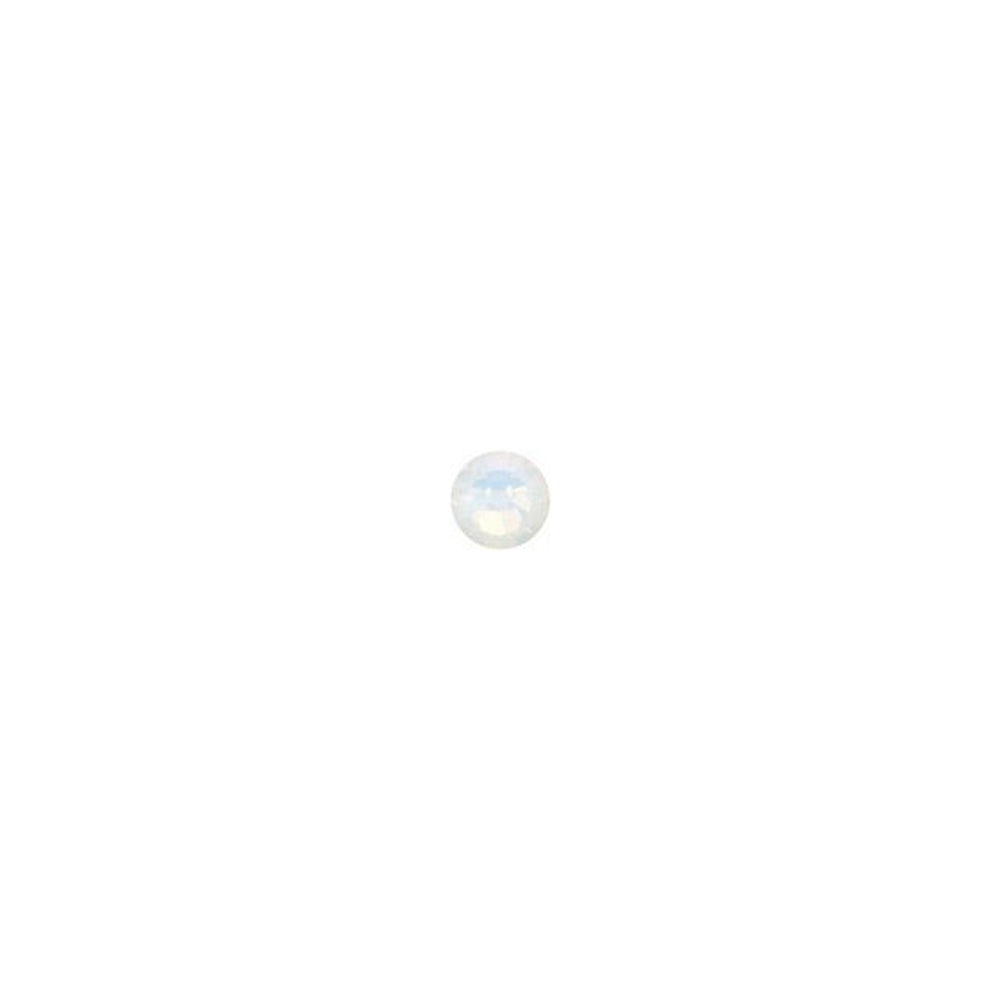 PRESTIGE Crystal, #2058 Round Flatback Rhinestone SS7, White Opal (1 Piece)