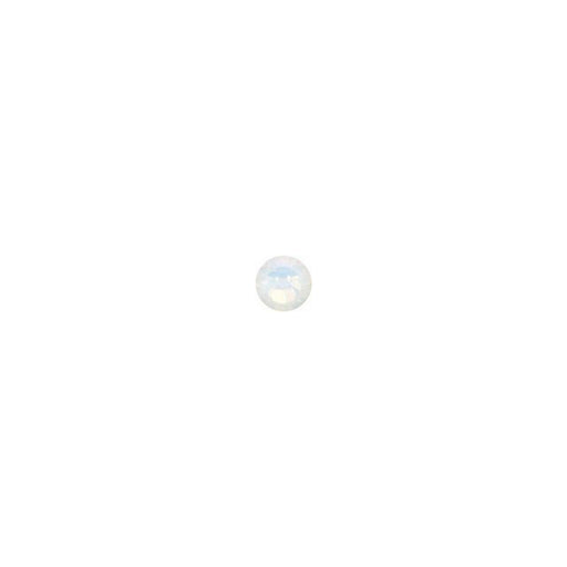 PRESTIGE Crystal, #2058 Round Flatback Rhinestone SS7, White Opal (1 Piece)