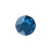PRESTIGE Crystal, #H2078 Hotfix Round Flatback Rhinestone SS16, Capri Blue Nightfall (1 Piece)
