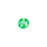 PRESTIGE Crystal, #2088 Round Flatback Rhinestone SS16, Electric Green LacquerPRO DeLite (1 Piece)