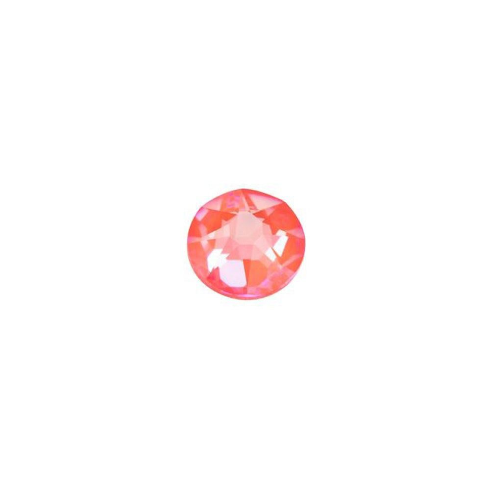 PRESTIGE Crystal, #2088 Round Flatback Rhinestone SS16, Electric Orange LacquerPRO DeLite (1 Piece)