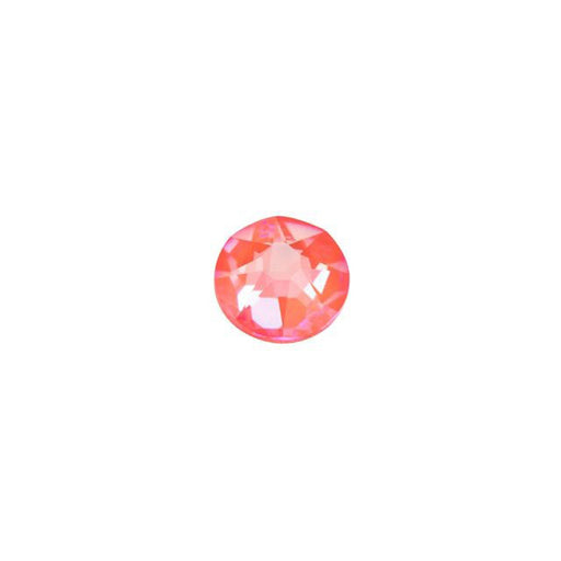PRESTIGE Crystal, #2088 Round Flatback Rhinestone SS16, Electric Orange LacquerPRO DeLite (1 Piece)