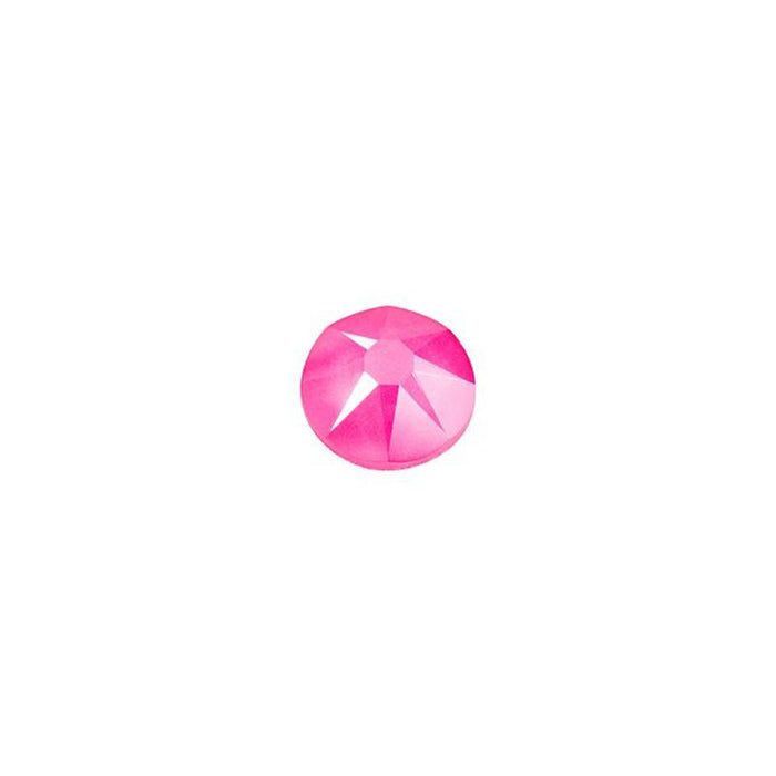 PRESTIGE Crystal, #2088 Round Flatback Rhinestone SS16, Electric Pink LacquerPRO (1 Piece)