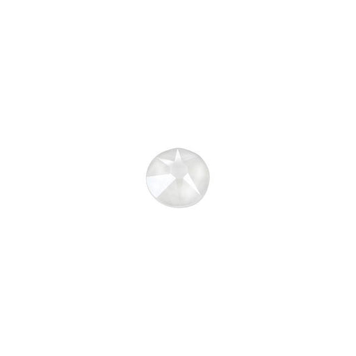 PRESTIGE Crystal, #2088 Round Flatback Rhinestone SS12, Electric White LacquerPRO (1 Piece)