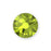 PRESTIGE Crystal, #2088 Round Flatback Rhinestone SS34, Citrus Green (1 Piece)