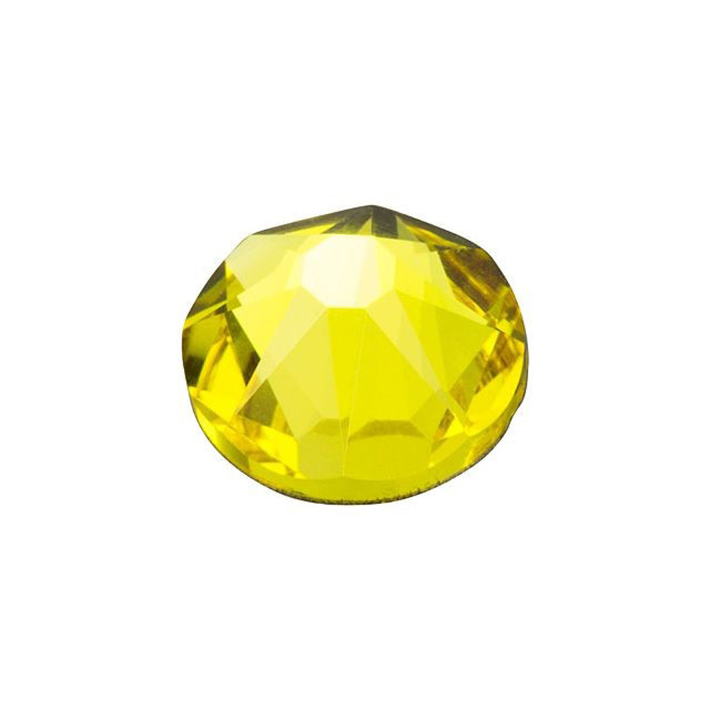 PRESTIGE Crystal, #2088 Round Flatback Rhinestone SS34, Citrine (1 Piece)