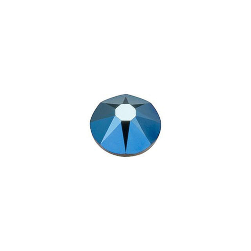 PRESTIGE Crystal, #2088 Round Flatback Rhinestone SS20, Metallic Blue (1 Piece)
